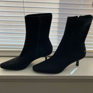 Beautiful Talbots Black Suede Boots. Size 7, Like new!